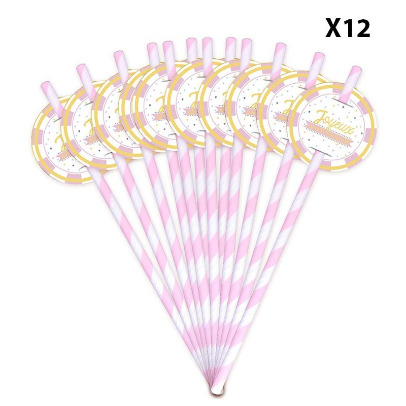 Pailles en carton pour anniversaire enfant Pailles en carton pour anniversaire enfant