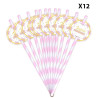 Pailles en carton pour anniversaire enfant