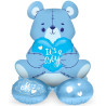 Ballon en forme d'ourson pour baby shower garçon Ballon en forme d'ourson pour baby shower garçon