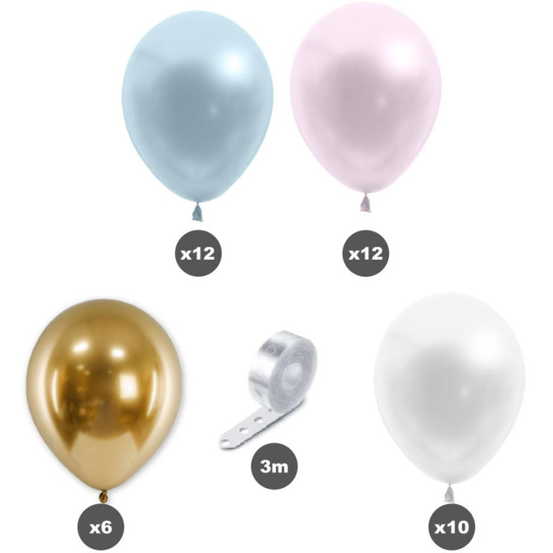 Kit Arche de Ballons Pastel 40 ballons