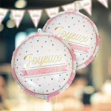 Décoration avec ballon anniversaire fille