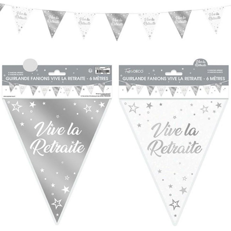 Guirlande vive la retraite pour décoration