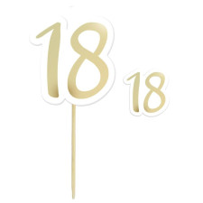 Pics 18 ans décoration gâteau avec confettis