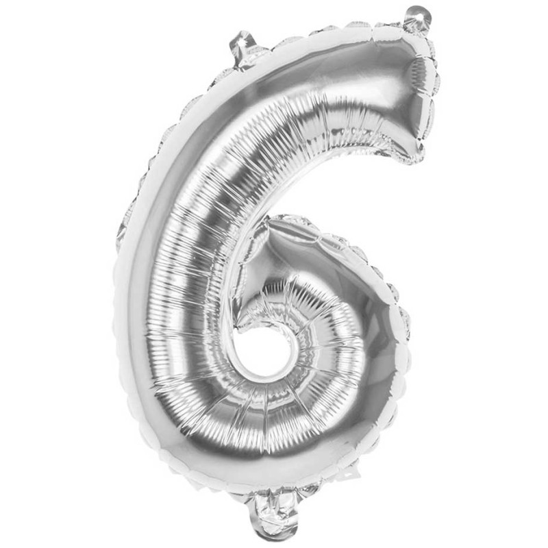 Ballon en forme de chiffre 6