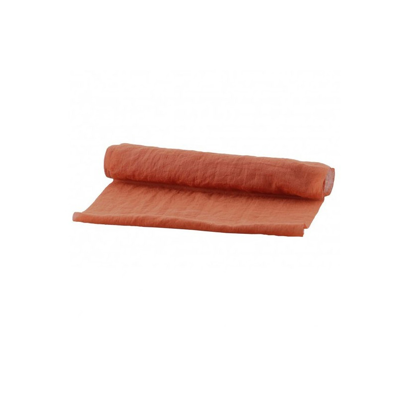 Chemin de table terracotta tarlatane 3 mètres Chemin de table terracotta tarlatane 3 mètres