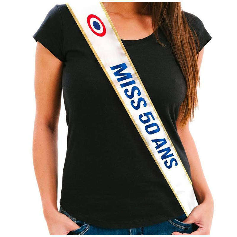 Écharpe anniversaire 50 ans femme