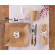 Assiettes en carton kraft
