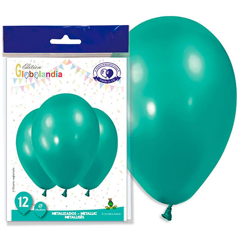 Ballon vert d'eau métallique