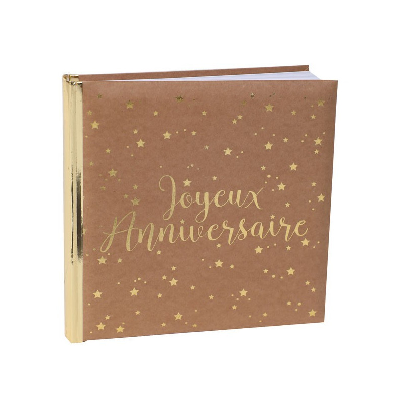 Livre d'or kraft anniversaire