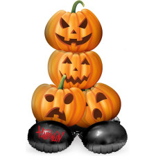 50 Ballons Halloween En Latex - 20 Orange, 20 Noirs, 10 Blancs - Motifs Fantôme, Citrouille, Tête De Mort