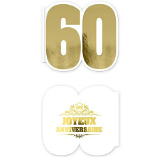 Livre d'or anniversaire 60 ans chic Livre d'or anniversaire 60 ans chic