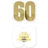 Livre d'or anniversaire 60 ans chic