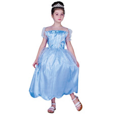 Déguisement robe de princesse bleue fille