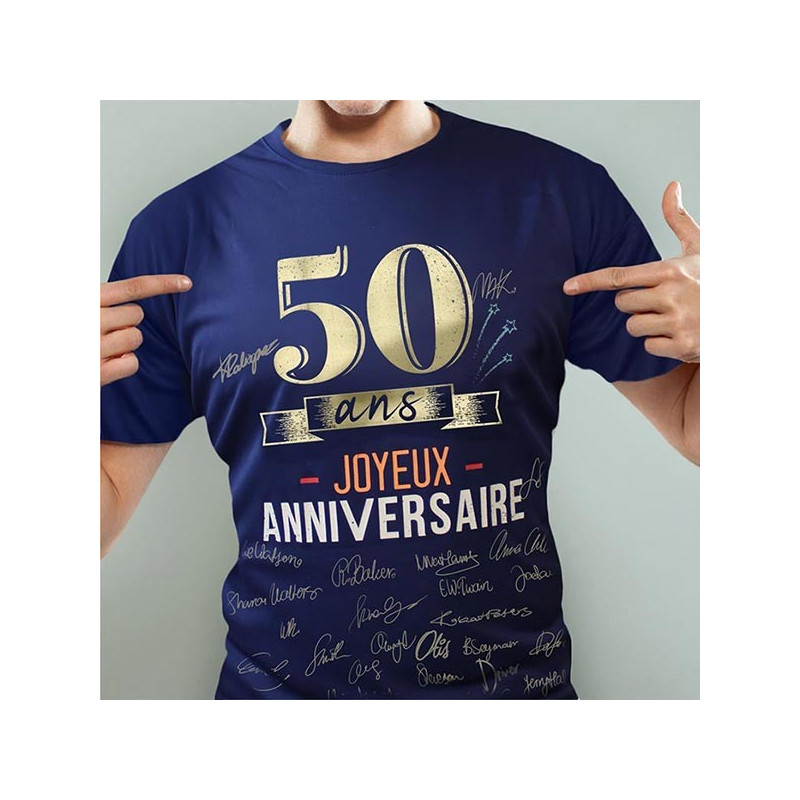 T-Shirt Homme Anniversaire 50 ans