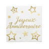 Serviette papier joyeux anniversaire