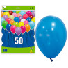 Lot de 50 ballons à gonfler bleu océan en latex Lot de 50 ballons à gonfler bleu océan en latex