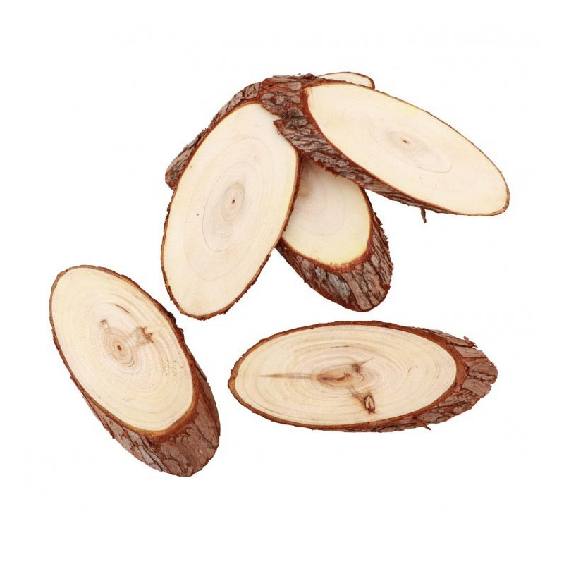 Rondins de bois pour marque-places ou marque-tables