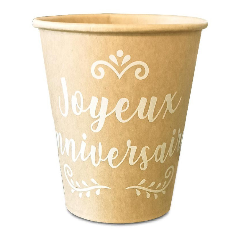 Gobelet kraft anniversaire