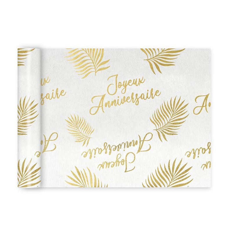 Chemin de table tropical anniversaire