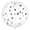 Ballon confettis argent géant