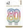 Bougie 80 ans pour anniversaire Bougie 80 ans pour anniversaire
