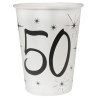 Gobelets en carton d'anniversaire 50 ans Gobelets en carton d'anniversaire 50 ans