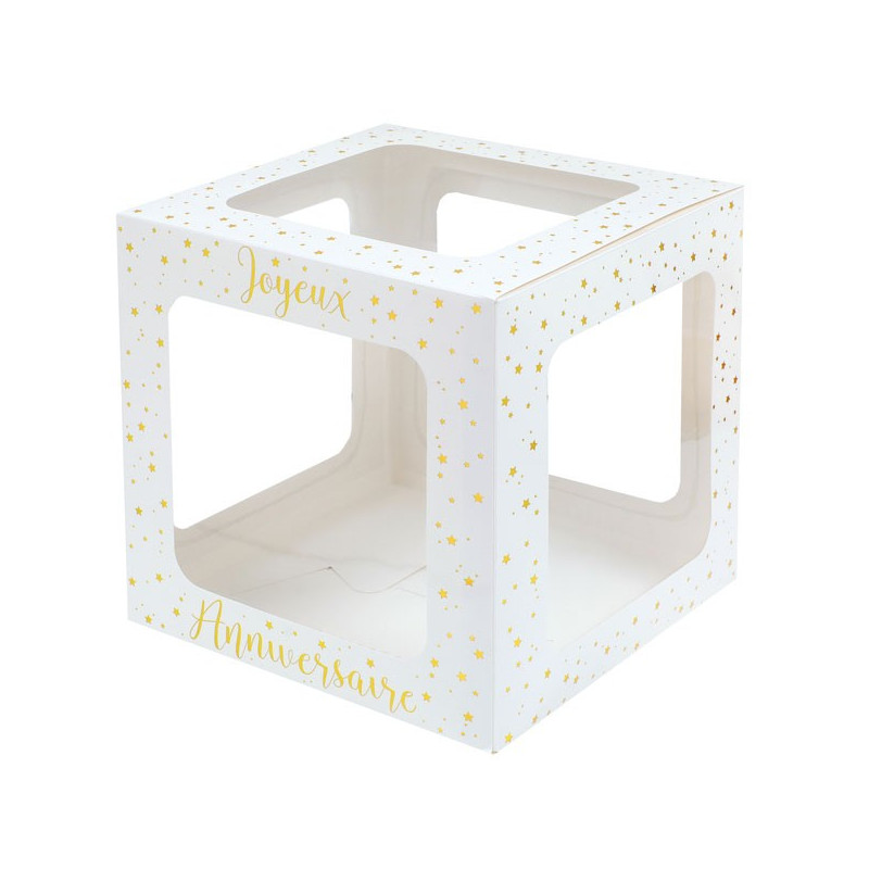 Boîte à ballon anniversaire
