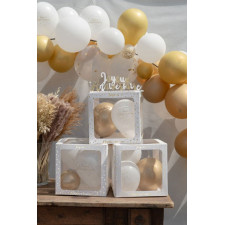 Cubes à ballons d'anniversaire pour décoration