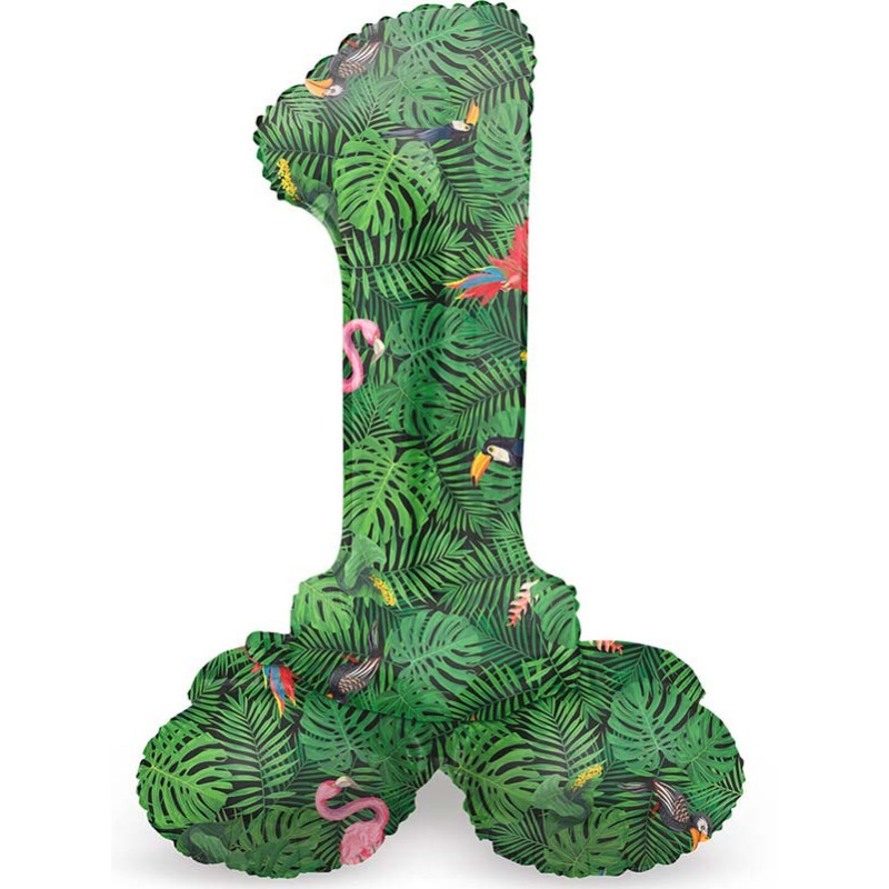 Ballon chiffre 1 tropical