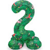 Ballon chiffre 2 tropical