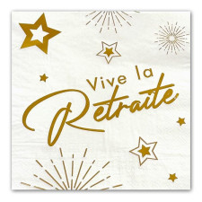 Serviette vive la retraite