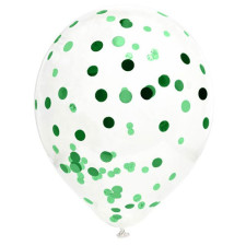 Ballon confettis vert