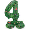 Ballon chiffre 4 tropical 72 cm Ballon chiffre 4 tropical 72 cm
