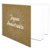 Livre d'or joyeux anniversaire kraft et blanc