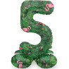 Ballon chiffre 5 tropical