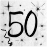 Serviettes 50 ans