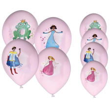Ballon Princesse Rose x8