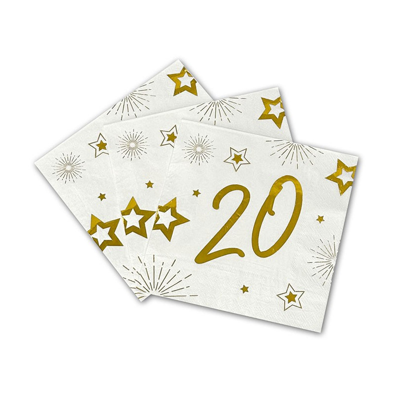 Serviette 20 ans