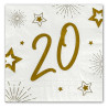 Serviette papier 20 ans anniversaire