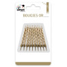 Bougies dorées