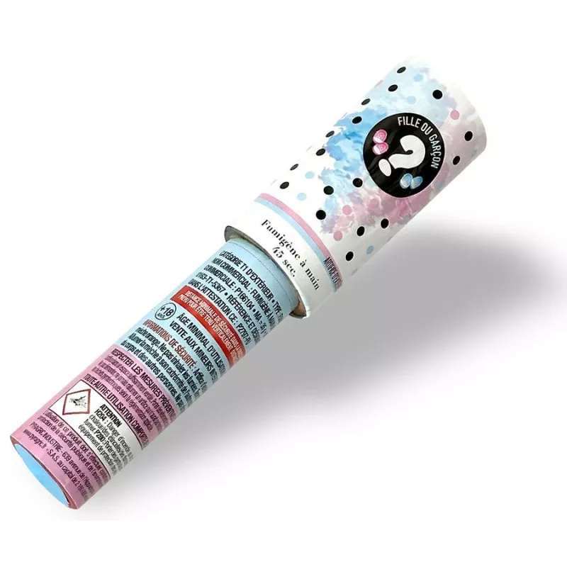 Gender Reveal Canon à fumée - Extincteur - Spray à poudre - Bébé shower - Bébé - Spray