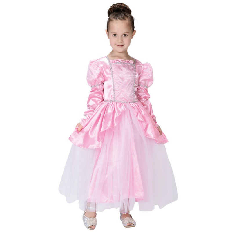 Déguisement Princesse Rose Fille avec robe