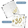 Serviette anniversaire 30 ans