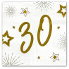 Serviette papier 30 ans anniversaire