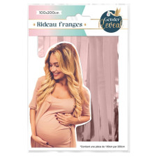 Rideau à frange rose gold Rideau à frange rose gold