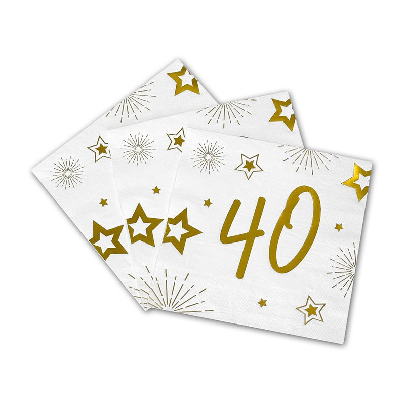 Serviette 40 ans