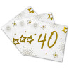 Serviette 40 ans