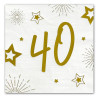 Serviette papier 40 ans anniversaire