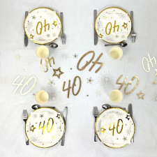 Décoration table anniversaire 40 ans