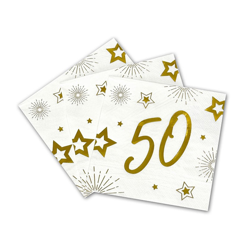 Serviette 50 ans